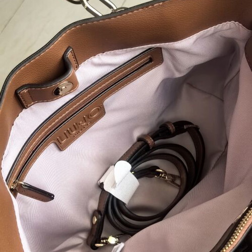 Liu Jo Milano Tote Bag New Cognac Shoulder Bag with Crossbody Strap