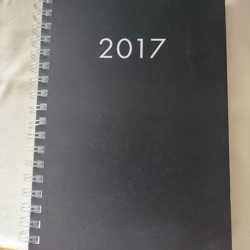 2017 calendar like new, daily spiral type