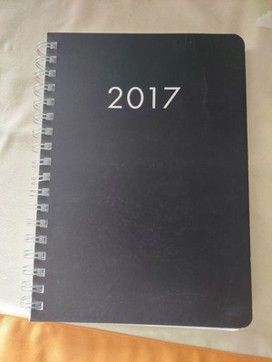 2017 calendar like new, daily spiral type
