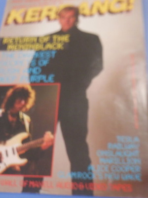 Kerrang! magazine used with Deep Purple and Rush