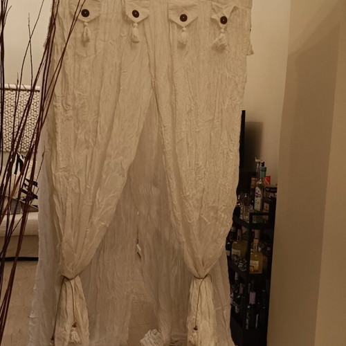 Boho mosquito net for room or garden like new, cotton fabric