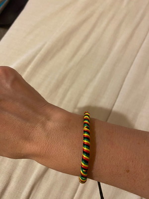 Handmade bracelet like new, multicolored