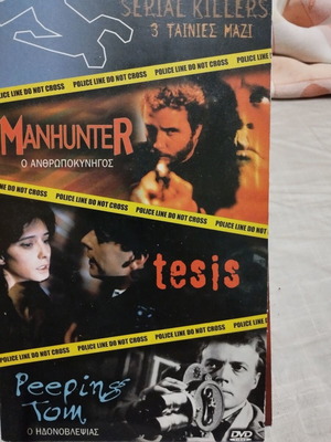 Serial Killers Movie Case with 3 DVDs like new, subtitles