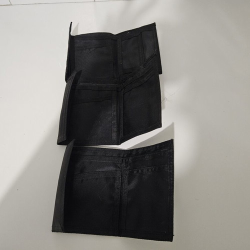 Wallets like new, set of three, black with many pockets
