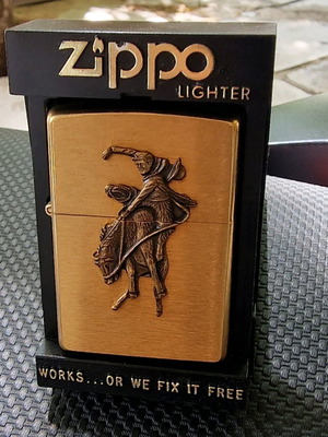 Zippo αναπτήρας μπρούτζινος 1994 Marlboro Wild West Bronco καινούργιος