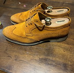 Derbys used spring shoes in tan color
