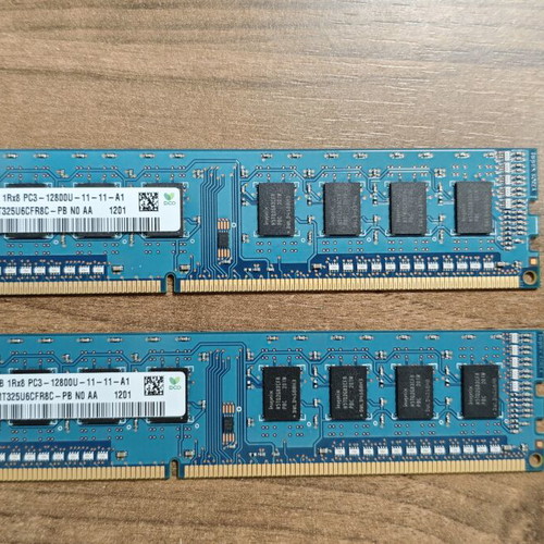 Hynix HMT325U6CFR8C-PB DDR3 2x2GB desktop RAM used