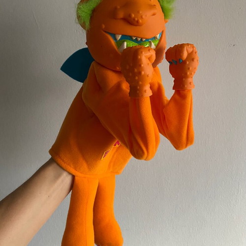 Boink'rs Okee Dokee Monster Boxer Puppet 1986 used vintage toy