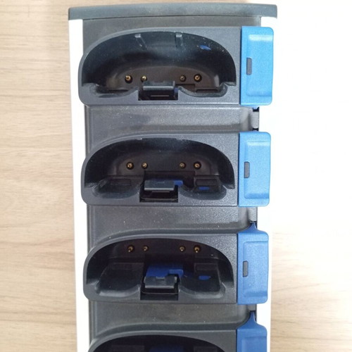 Intermec AC1 four slot battery charger with 4 batteries AB1 used
