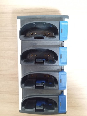 Intermec AC1 four slot battery charger with 4 batteries AB1 used