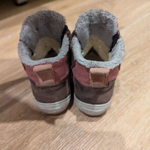 Superfit leather winter boots No 24 like new, brown and pink