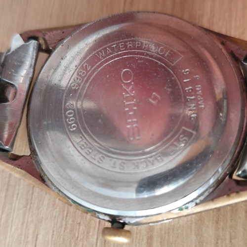 Seiko Sportsman 17 Jewels manual winding wristwatch used, vintage