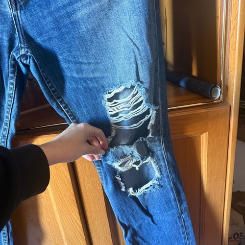 Pull & Bear jeans new with knee rips, size L