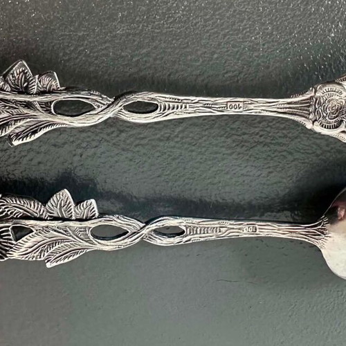 Silver spoons and forks 1000 grade like new, set of 12 pieces