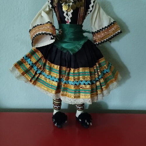 Vintage Corfiot Doll like new, traditional costume 1950s