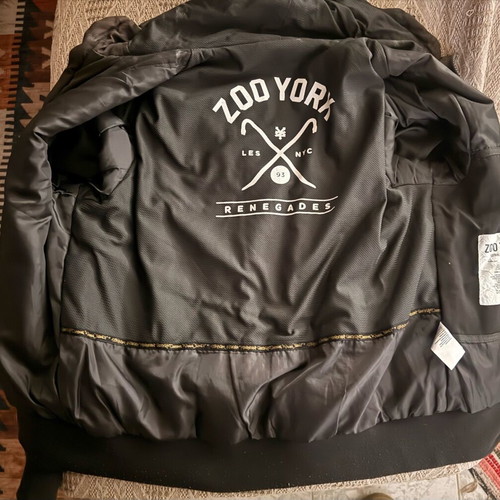 Zoo York jacket used, brown, with hidden hood