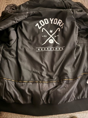 Zoo York jacket used, brown, with hidden hood