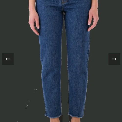 Salt & Pepper Jean Gia S/W cropped b-free size 28 new, high waist blue