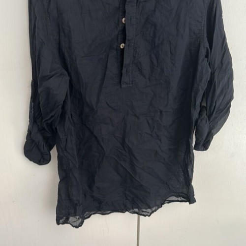 Bershka unisex shirt used, black, linen, size M