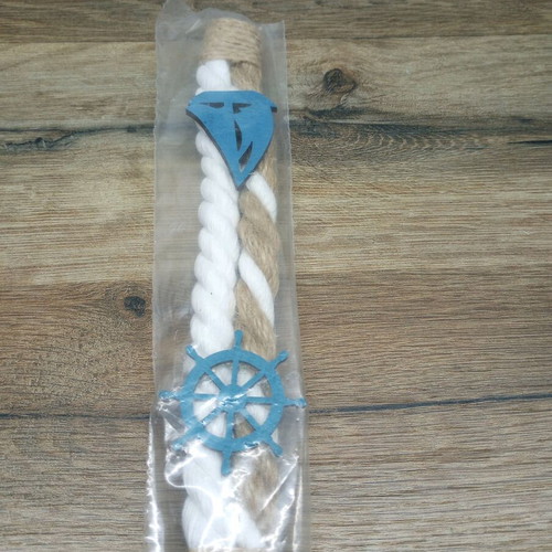 Decorations for candles and packaging with sea theme, set of 3 pcs