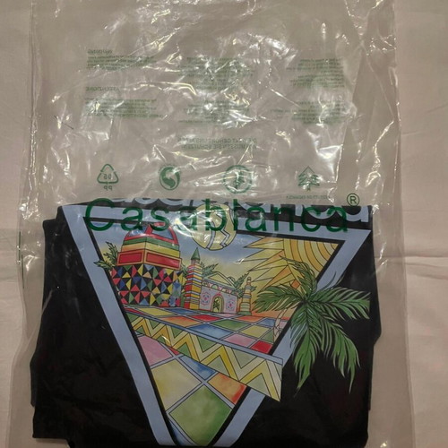 Casablanca Tennis Club T-Shirt, black, size M