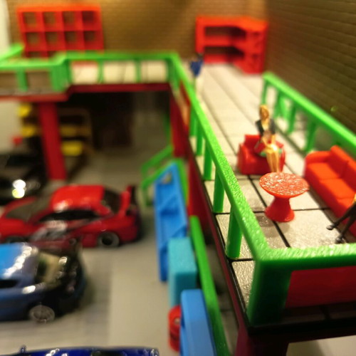 Diorama Han Garage Tokyo Drift like new