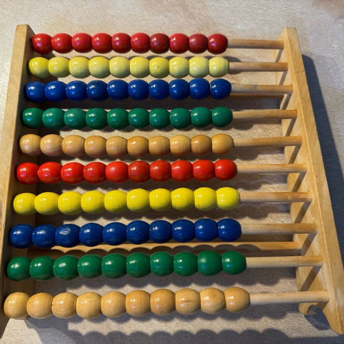 Wooden abacus 25x25x7cm