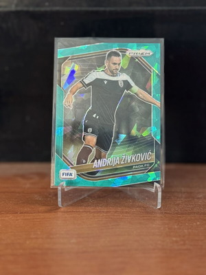 2025 Panini Prizm FIFA Zivkovic Teal Ice/99 PAOK card