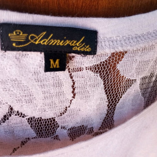 Admiral sleeveless vintage top with lace back, like new, pink