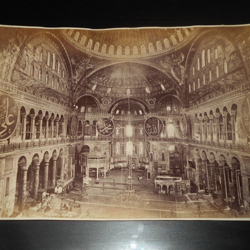Authentic albumen photo Hagia Sophia used