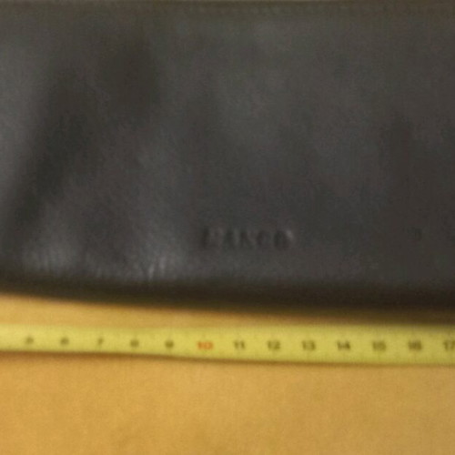 Mango leather wallet used, black