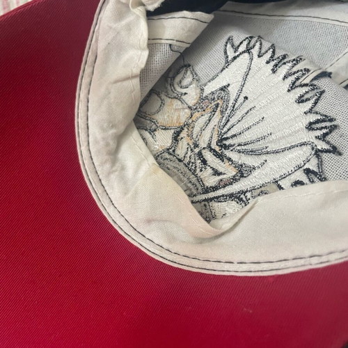 00s vintage No Rules hat used, one size, black and red