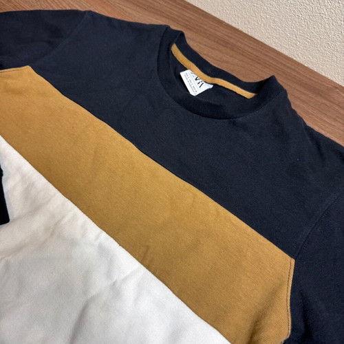 Zara men's sweatshirt tricolor small new