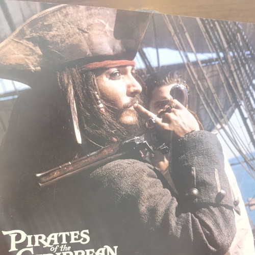 Pirates of the Caribbean Lobby Card used, Jack Sparrow & Will Turner