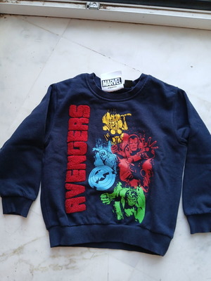 Marvel Avengers kids' sweatshirt for ages 2-4, blue