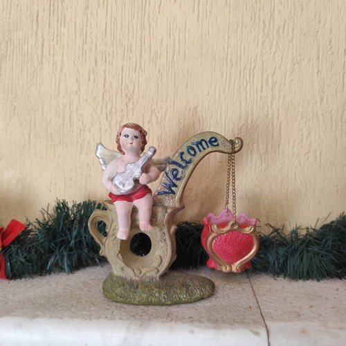 Christmas decoration set used, includes candle basket 17cm