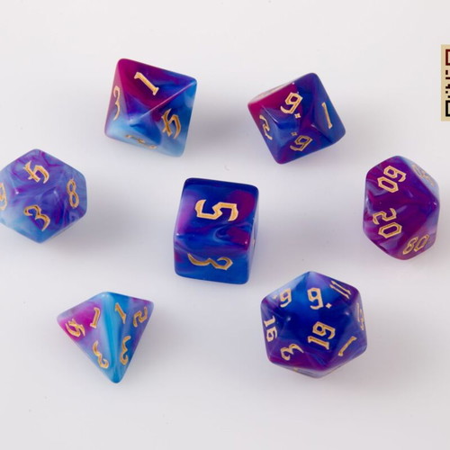 Dice set for Dungeons & Dragons with pouch new