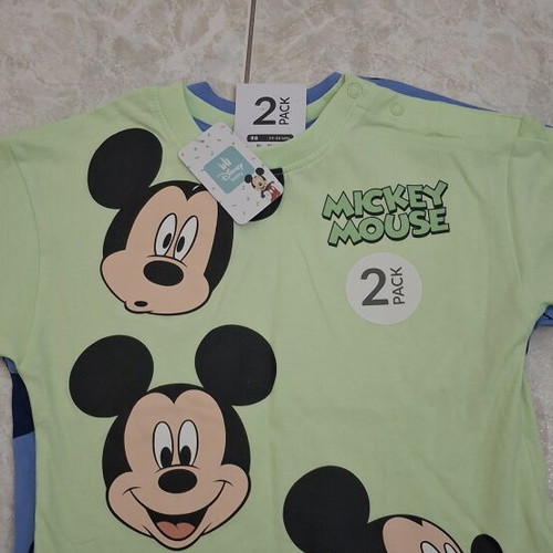 Mickey Mouse toddler t-shirt set new, size 24-36 months, 2 pack