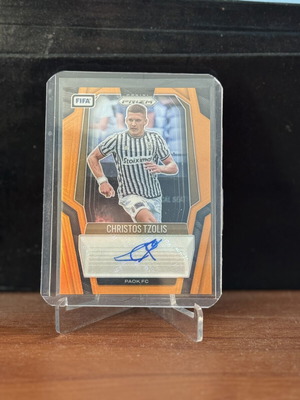 2025 Panini Prizm FIFA Christos Tzolis Auto/49 card PAOK