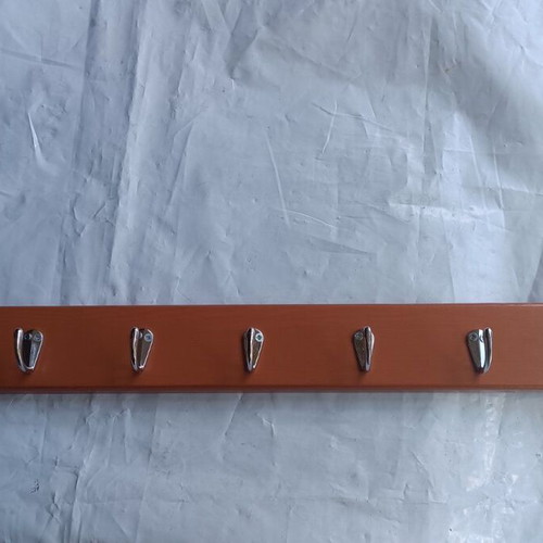 Handmade wooden coat rack 77cm for home entrance