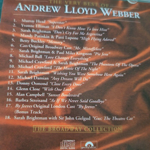 Andrew Lloyd Webber The Very Best CD like new