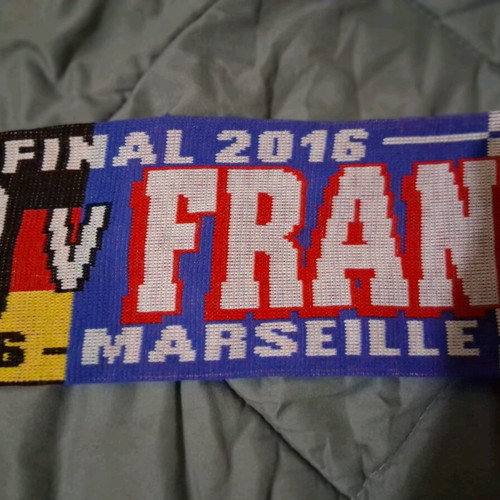 Euro 2016 scarf Germany - France like new, authentic