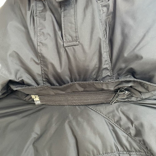 Columbia black jacket like new, waterproof with down filling and detachable hood