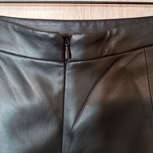 Mango faux leather pencil skirt used, size M 38 10, black
