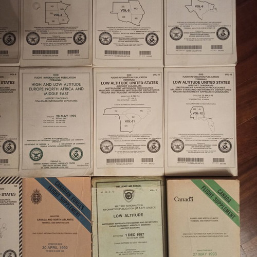 DoD Flight Information Publications FLIPs collection used, 26 pieces