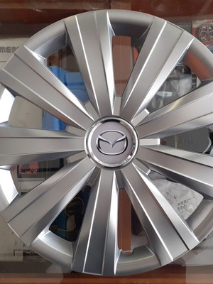 Τάσια τροχών 15'' Mazda νέα, σετ 4 τεμαχίων ασημί