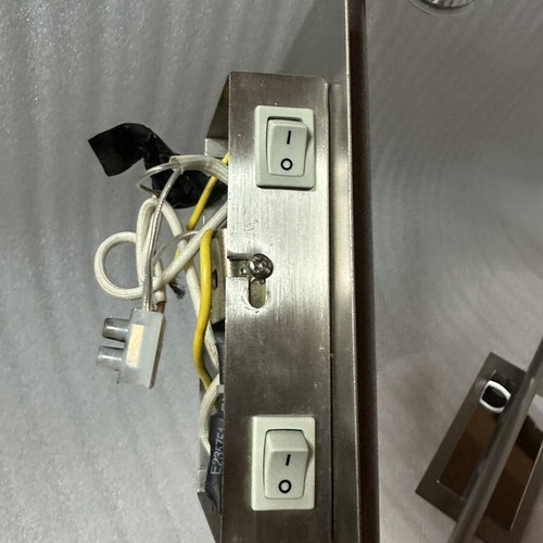 Stainless Steel Double Spot Wall Ceiling Lights Pair like new, 45 cm