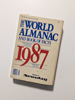 The World Almanac and Book of Facts 1987 Newsday Edition μεταχειρισμένο