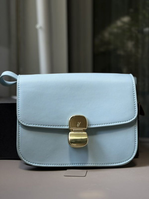 Axel crossbody bag used, turquoise