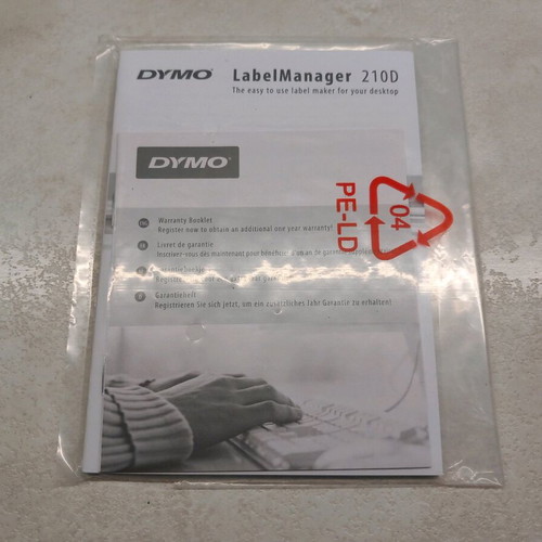 Dymo 210D label maker like new with power adapter and Greek support